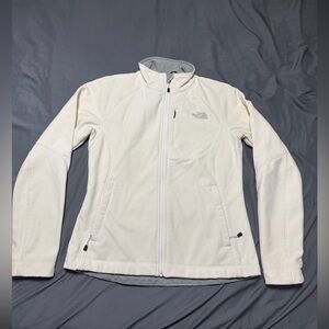 The North Face Apex Women's Soft Shell Zip Up Jacket Size S Ivory